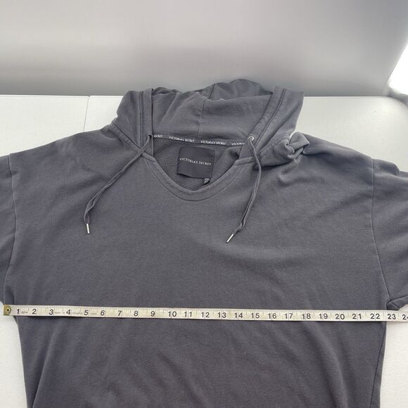 Victoria’s Secret Sz S Hoodie Sweatshirt Oversized Tunic Long V-Neck Lightweight - Picture 5 of 15